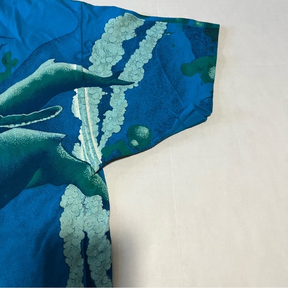 Vintage single stitch AOP underwear whale dolphin print size large 1992 Hanes - Picture 11 of 12